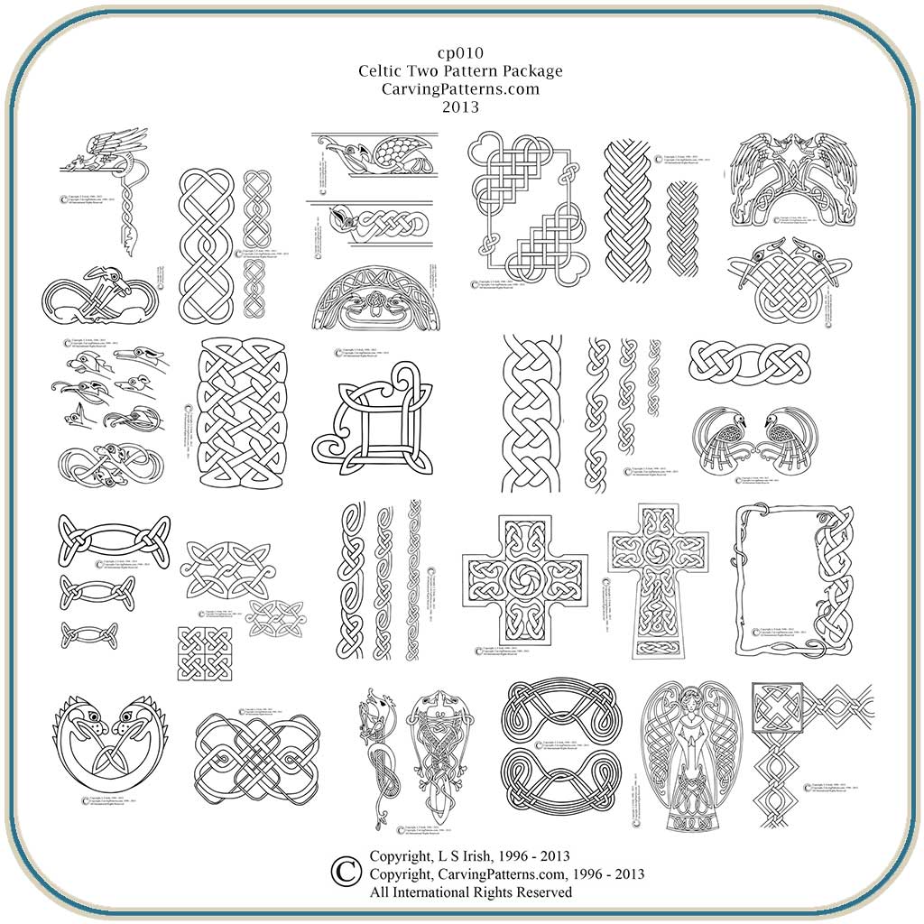 Celtic Knots Two Classic Carving Patterns Art Designs Studio