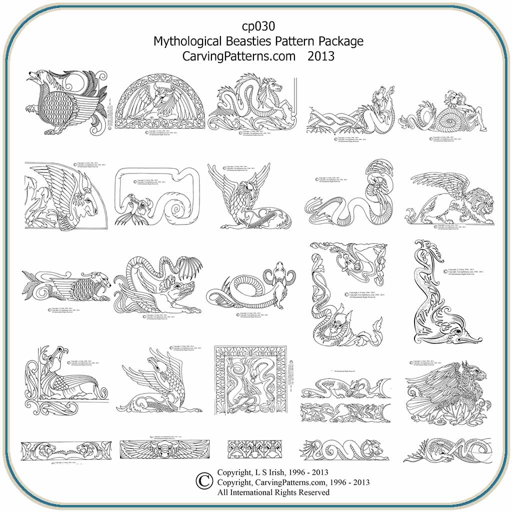 Myth Beasties Patterns – Classic Carving Patterns