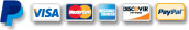 we accept pay pal and major credit cards
