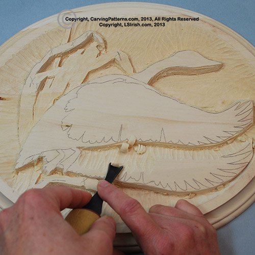 depth of the levels in your wood carving relief pattern by Lora Irish