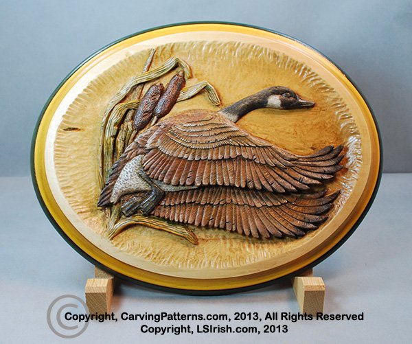 Canada Goose Free Relief Wood Carving Project Classic Carving Patterns