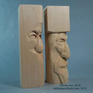 Free Wood Spirit Carving Project by Lora Irish