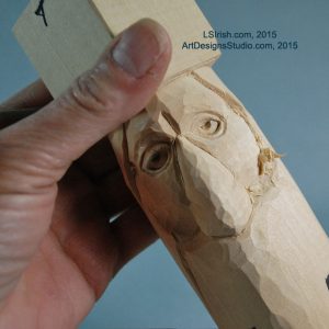 how to carve a wood spirit