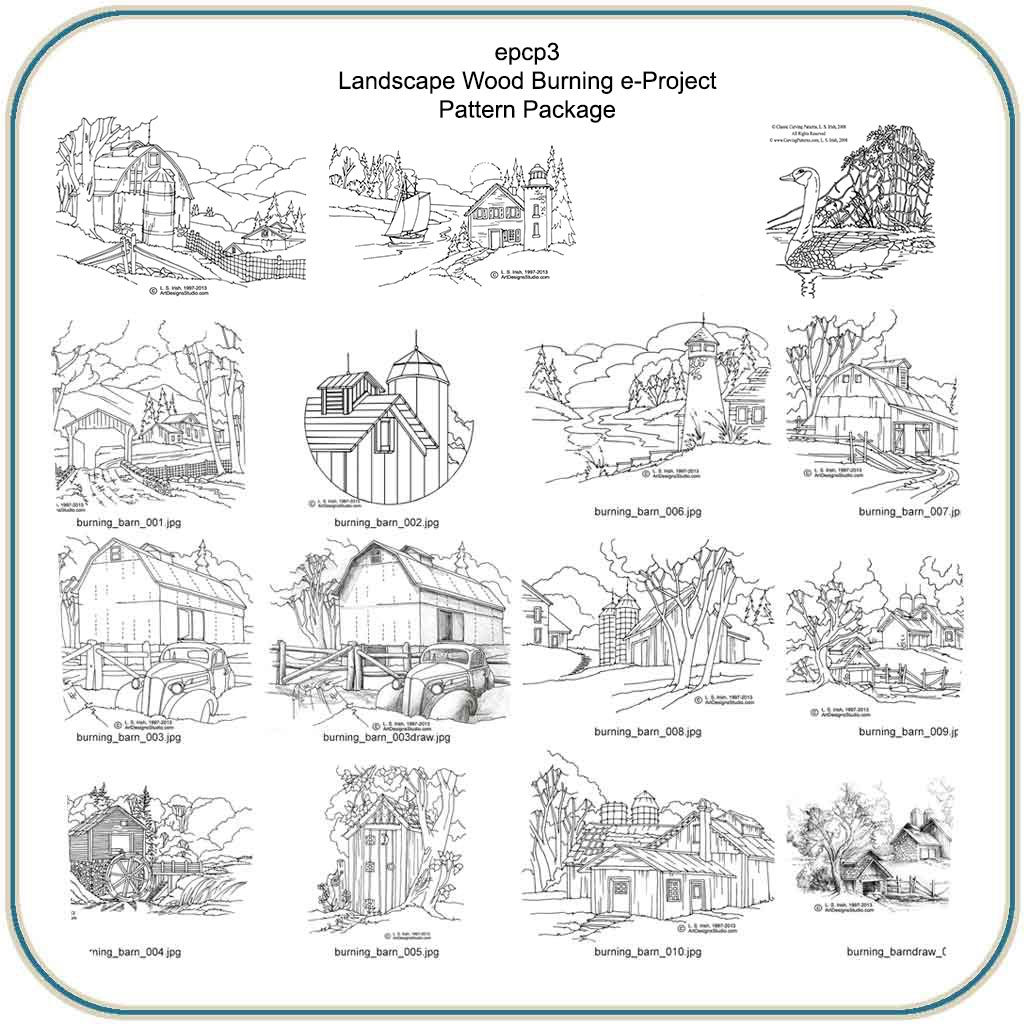 landscape wood burning eproject classic carving patterns