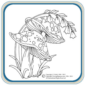 Retro Owls &amp; Mushrooms Patterns – Classic Carving Patterns