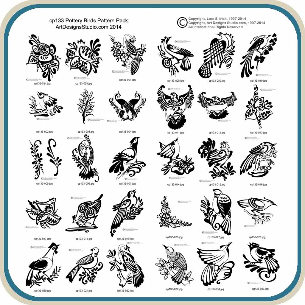 Pottery Birds – Classic Carving Patterns