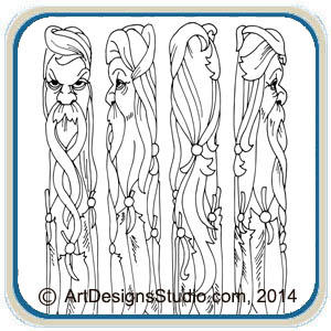 Canes, Walking Sticks – Classic Carving Patterns – Art Designs Studio