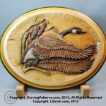 Relief Wood Carving Canada Goose by Lora Irish, Free Project