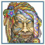 Adult Coloring, Colored Pencil Portraits E-Book